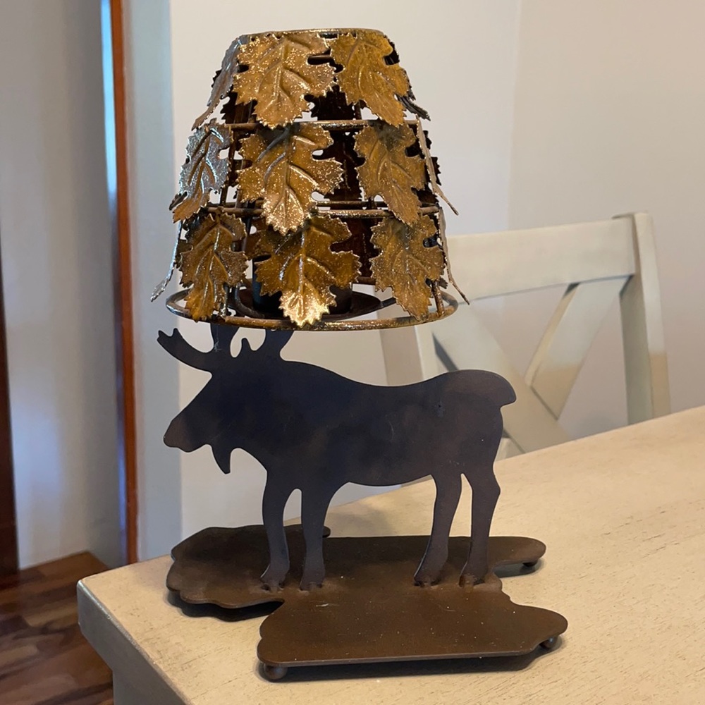 Moose candle holder.